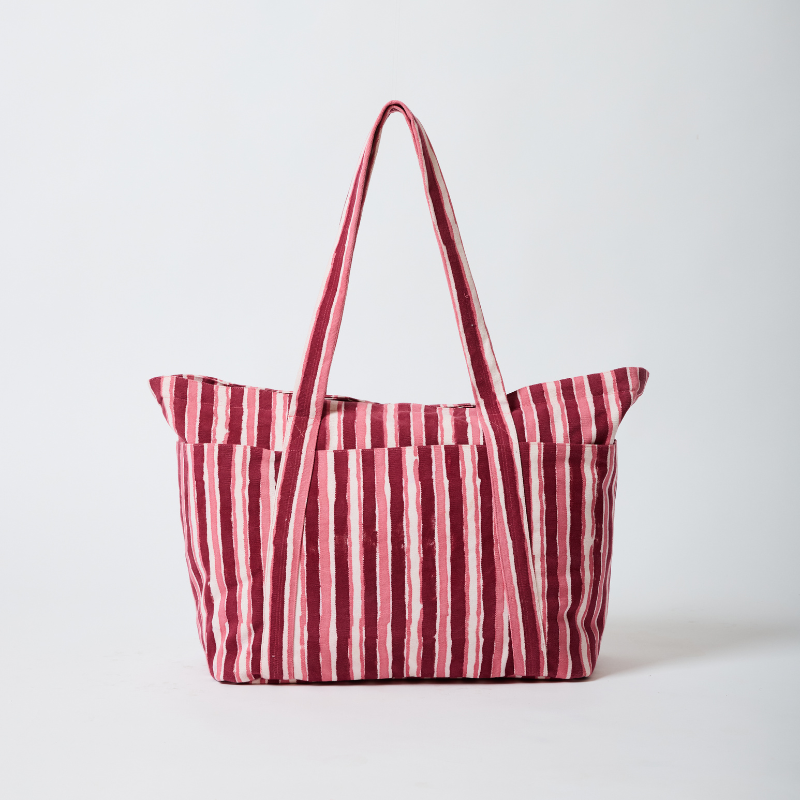 Billie Bag // Plum Stripe
