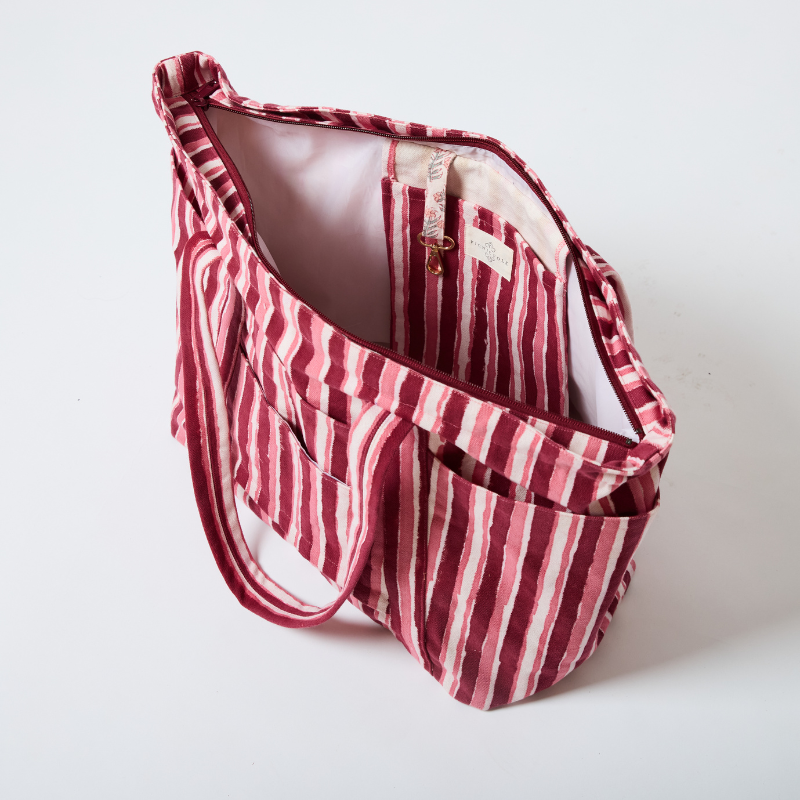 Billie Bag // Plum Stripe