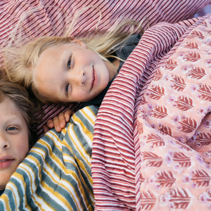 Reversible Cotton Sleeping Bag Set // Moonlight Haze