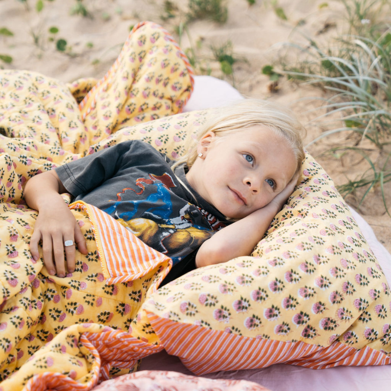 Reversible Cotton Sleeping Bag Set // Sunshine