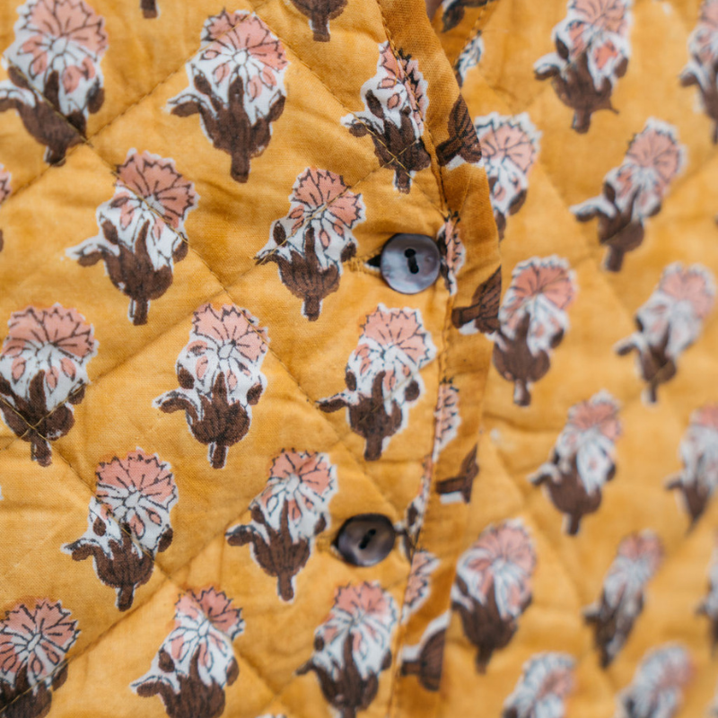 Reversible Cotton Vest // Honey