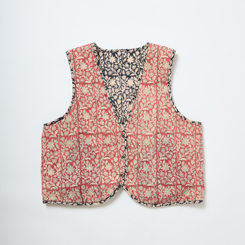 Reversible Cotton Vest // Onyx